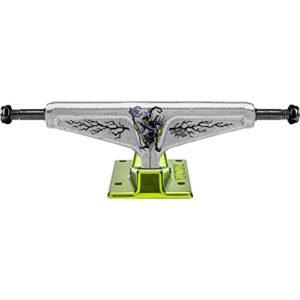 Venture Trucks Chandler Burton V-Hollow Lights Polished/Green Skateboard Trucks - 5.6" Hanger 8.25" Axle with 1" Raven Black Hardware - Bundle of 2 Items