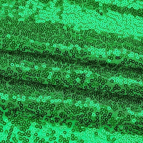 6 Panels Green Backdrop Curtains 2FTx8FT Glitter Green Party Backdrop for Baby Shower Photography Stage Wedding Party Stage Decorations