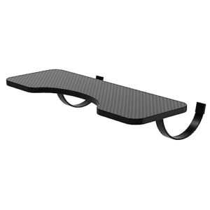 alfd suoke ergonomics desk extender tray, computer keyboard and mouse tray with arched design, easy installation, table mount arm wrist rest shelf, computer elbow arm support 25.1''×9.4''