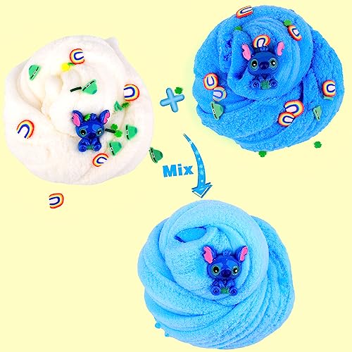 New Blue Cake Cloud Slime,Soft and Non-Sticky Cloud Slimes, Scented DIY Slime Kit for Girls Boys, Kids Party Favors Slime Putty Toy，Stress Relief Toy for Kids
