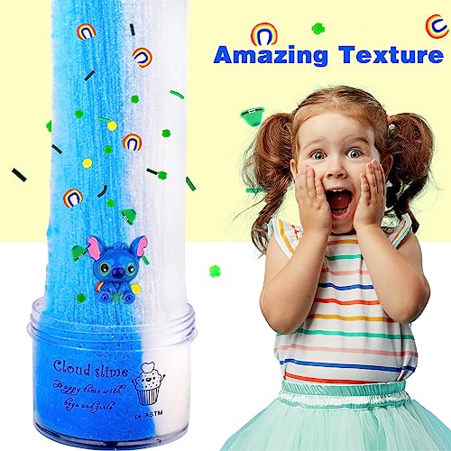 New Blue Cake Cloud Slime,Soft and Non-Sticky Cloud Slimes, Scented DIY Slime Kit for Girls Boys, Kids Party Favors Slime Putty Toy，Stress Relief Toy for Kids