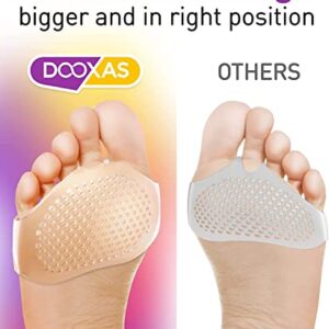 Clear Gel Metatarsal Foot Pads for Women & Men – Thicker Foot Gel Cushion Pads for More Comfort and Pain Relief – Silicone Metatarsal Pads – Upgraded Shoe Pads for Women Shoes (Clear Gel Pads)