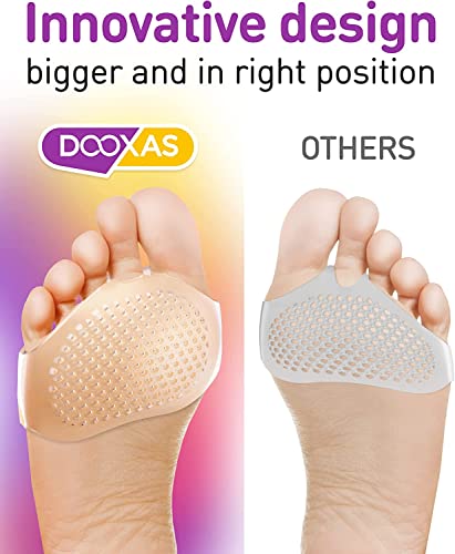 Clear Gel Metatarsal Foot Pads for Women & Men – Thicker Foot Gel Cushion Pads for More Comfort and Pain Relief – Silicone Metatarsal Pads – Upgraded Shoe Pads for Women Shoes (Clear Gel Pads)