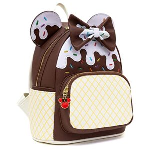 Loungefly Disney Minnie Mouse Chocolate Ice Cream Mini Backpack