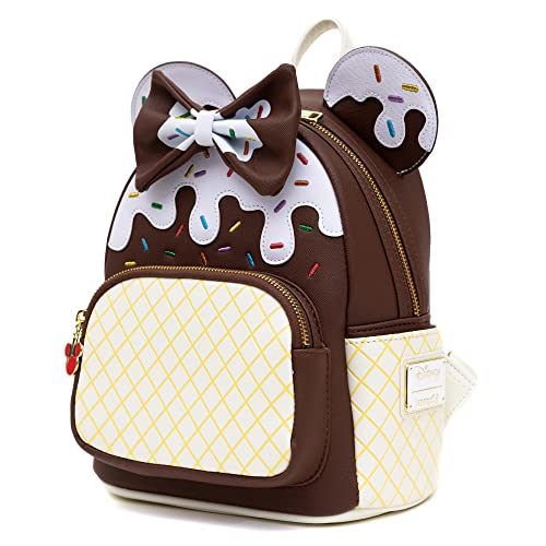 Loungefly Disney Minnie Mouse Chocolate Ice Cream Mini Backpack