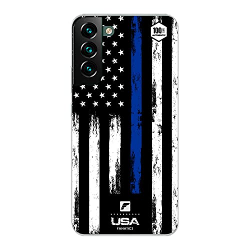 Phone Case Blue Line Flag USA Patriot law enforcement Design Silicone Transparent - Compatible iPhone and Samsung (Samsung Galaxy A04)