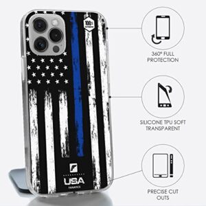 Phone Case Blue Line Flag USA Patriot law enforcement Design Silicone Transparent - Compatible iPhone and Samsung (Samsung Galaxy A04)