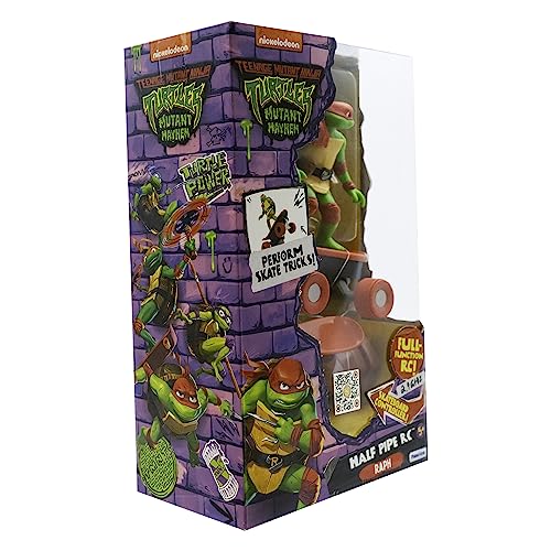 Teenage Mutant Ninja Turtles Half Pipe RC, Raphael Movie Edition, Ages 5+| Skateboard-Shaped Control & Perform Tricks on Any Surface | Collect Them All!