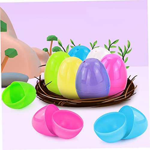 STOBAZA 72 Pcs Childrens Toy Craft Toys Egg Toys Chicken Eggs Easter Matching Egg Easter Chocolate Box Gift Wrapping Eggshells Egg Surprise Toys Eggs Candy Boxes Plastic Eggshell