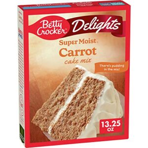 betty crocker delights supermoist carrot cake mix, 13.25 oz