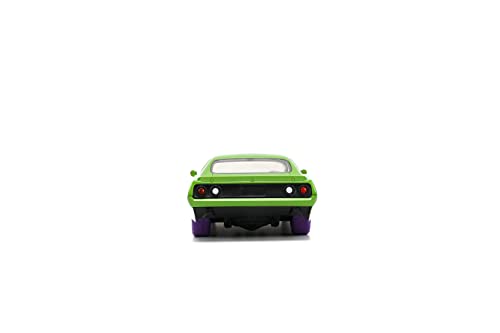 Marvel 1:32 1973 Plymouth Barracuda Die-Cast Car & 1.65" She-Hulk Figure, Toys for Kids and Adults