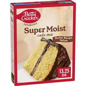 betty crocker supermoist butter recipe yellow cake mix, 13.25 oz