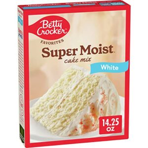 betty crocker supermoist white cake mix, 14.25 oz