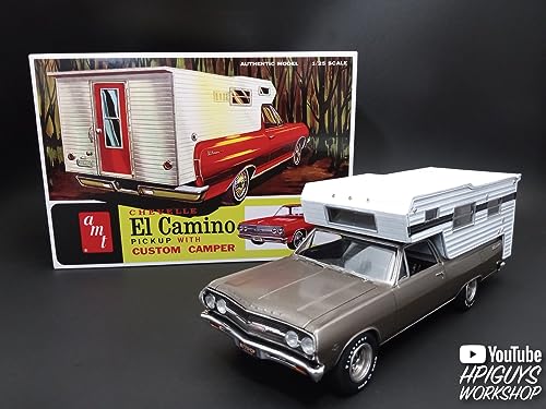 AMT 1965 Chevy El Camino w/Camper 1:25 Scale Model Kit