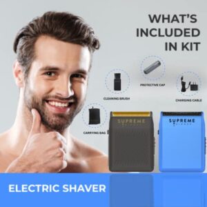 Supreme Trimmer SOLO | STF101 Single Foil Shaver |150 Min Runtime | USB-C Pocket Shaver for Barbers, Travel or Home use | Black