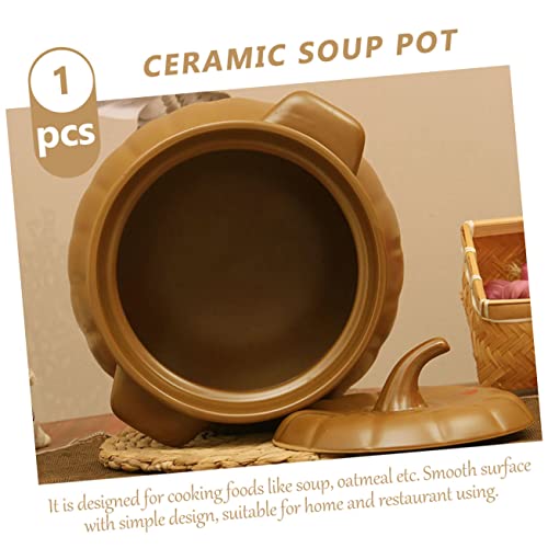 SHOWERORO Soup Pot with Lid Ceramic Oven Soup Stew Pot Japanese Soup Bowl Soup Pot Stew Pan Cooking Supply Soup Bowl with Lid Korean Pot Stew Pot with Lid Chicken Stew Pot Small