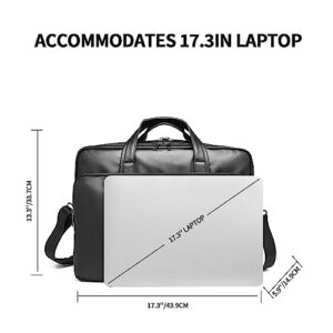 seyfocnia Men's Messenger Bag,17.3 Inch Laptop Briefcase Work Bag Satchel Computer Handbag Shoulder Bag Crossbody Bags for Women Men