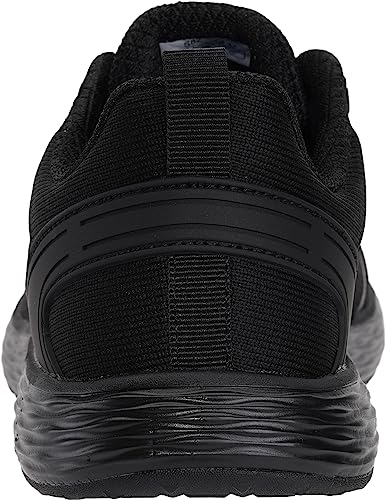 WHITIN Men's Wide Width Toe Box Road Running Shoes Zero Drop Size 9 Sports Knit Upper Breathable Zapatos para Male Rubber Cushioned Black 42