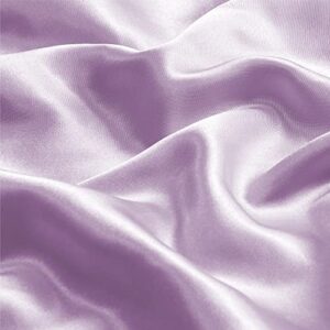 BEDELITE Satin Silk Pillowcase for Hair and Skin, Lavender Pillow Cases Standard Size Set of 4 Pack Super Soft Pillow Case with Envelope Closure (20x26 Inches)