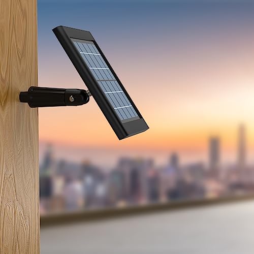 Holicfun Tree Mount for Security Camera and Solar Panel, Universal Wooden-Wall Holder for Ring, Blink, Arlo, Eufy, Wyze, Google Nest, Simplisafe and More, Adjustable Angle, Easy Installation (Black)