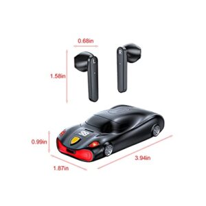 Lovskoo True Wireless Bluetooth Headset Earphones 5.0 Headphones Sport Waterproof with Game Sports Car Modeling Wireless Charging Case Stereo in-Ear Earphones Built-in Mic Noise Cancelling Earbuds