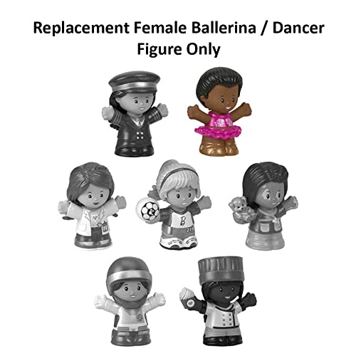 Replacement Part for Fisher-Price Little People Playset - Replacement Female Ballerina/Dancer Figure ~ Inspired by Barbie You Can Be Anything