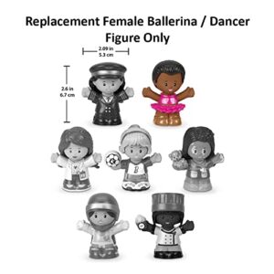 Replacement Part for Fisher-Price Little People Playset - Replacement Female Ballerina/Dancer Figure ~ Inspired by Barbie You Can Be Anything