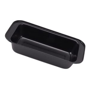 Rectangular Baking Box, Reusable and Durable Fast Heat Conduction 3PCS Black Baking Bread Pan Easy for Home Kitchen