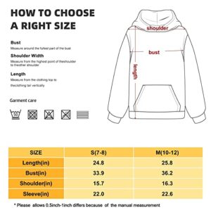 Riauljol Girls Boys kids Hoodie 3D Printed Cartoon Game Pattern Pullover Sweatshirt Teen Sports Tops With Pocket for 7-20 Years Medium