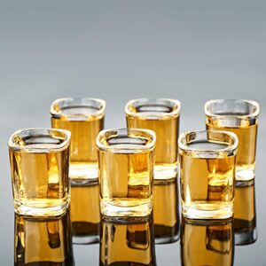 Yajuyi Beer Glass Tray Wooden for Bar Storage Serving Pub Cocktail Drinks Cup Stand Organizer for Party Beer Tray Holder Glass Holder Tray, 6 Holes with Cups