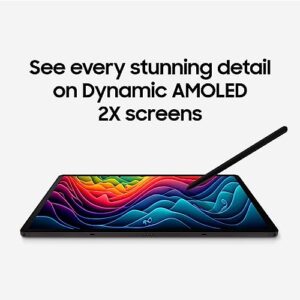 SAMSUNG Galaxy Tab S9+ Plus 12.4” 512GB , WiFi 6E Android Tablet, Snapdragon 8 Gen2 Processor, AMOLED Screen,S Pen, IP68 Rating, US Version,2023,Graphite