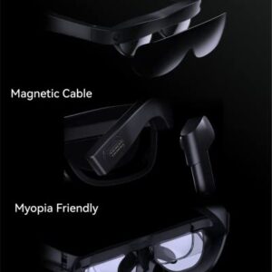 RayNeo XR Glasses - TCL NXTWEAR S with 201" Micro OLED, 1080P Video Display Glasses, Dynamic Stereo Sound, 3D Movie, Multi-Window Work, Watch and Game on PC/Android/iOS/Consoles/Cloud (Not RayNeo X2)