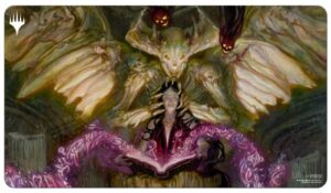 ultra pro - commander masters card playmat for magic: the gathering ft. demonic tutor, protect your gaming and collectible cards during gameplay, use as oversized mouse pad, desk mat