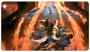 ultra pro - commander masters card playmat for magic: the gathering ft. fierce guardianship, protect your gaming and collectible cards during gameplay, use as oversized mouse pad, desk mat