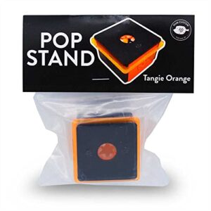 PNW Custom Orange Frag Pop Stand w/Frag Lock | Acrylic 1 Hole Frag Rack Plugs Reef Fragging Coral Holder for Aquarium (Single)