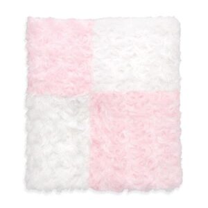 Ultra Soft Pink Swirl Rosette Baby Girl Blanket with Unicorn Security Blanket 2-Piece Gift Set