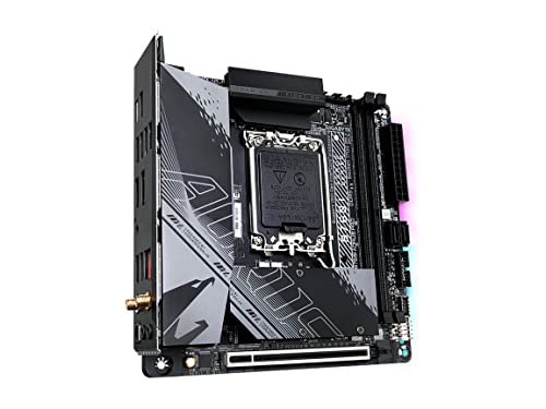 GIGABYTE B760I AORUS PRO (LGA 1700/ Intel/ B760/ Mini-ITX/ DDR5/ Dual M.2/ PCIe 4.0/ USB 3.2 Gen2X2 Type-C/WiFi 6E/ Intel 2.5GbE LAN/Q-Flash Plus/Motherboard)