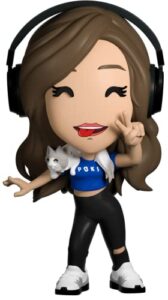 youtooz pokimane #34 4.2" inch vinyl figure, collectible streamer e-girl figure from the youtooz gaming collection