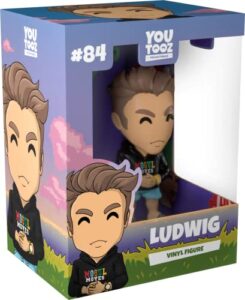youtooz ludwig ahgren #84 4.9" inch vinyl figure, collectible streamer figure from the youtooz gaming collection
