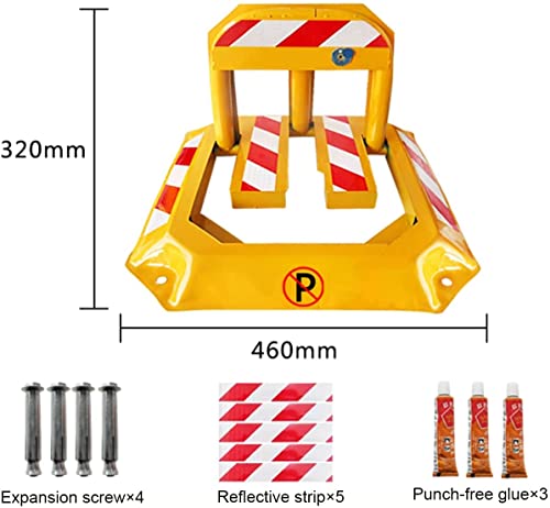 HEIMP Parking Post, Parking Barrier, for Parking Lot Wheel Stop Stoppers,Car Ground Lock, Parking Space Lock, Parking Pile Parking Space Lock Parking