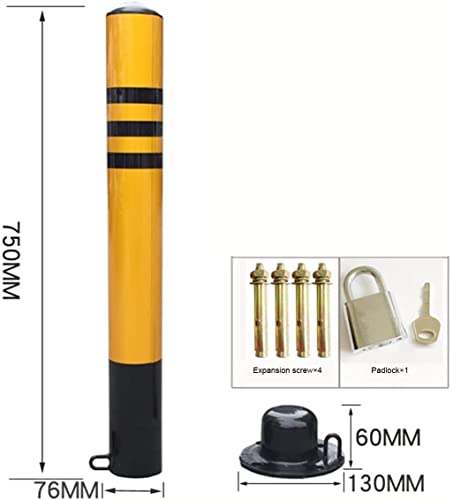 HEIMP Parking Post, Parking Barrier, for Parking Lot Column Parking Space Lock Floor Lock Thickened Parking Thickened Column Parking Lock and Floor Lock Column Parking