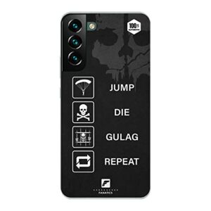 Phone Case Jump Die Gulag Repeat Warzone Design Silicone Transparent - Compatible iPhone and Samsung (iPhone XR)