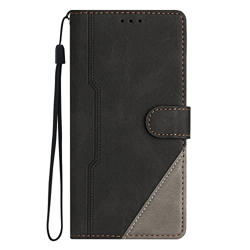 Protective Phone Cover Case Compatible with Oppo Reno 6Pro 5G Case, Reno 6Pro 5G Wallet Case Slim PU Leather Phone Case Flip Folio Leather Case Card Holders Shockproof Protective Case with Wrist Strap