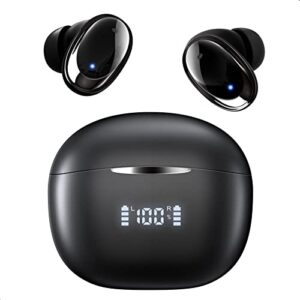 zufupu wireless earbuds bluetooth 5.3 headphones 48h playback led power display earphones with wireless charging case ipx7 waterproof in-ear earbuds with mic for tv smart phone computer laptop sports