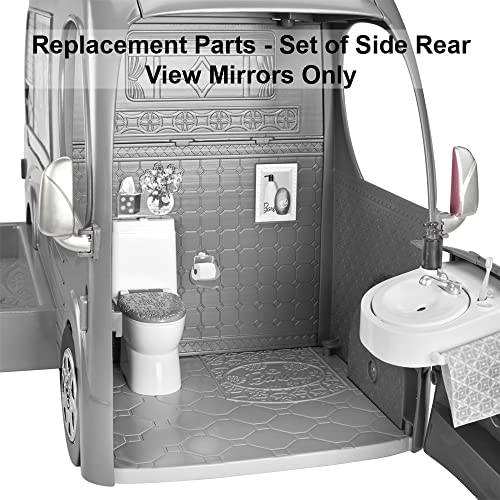 Replacement Parts for Barbie RV Camper Vehicle Playset - CJT42 ~ Set of Side Rear View Mirrors ~ One Each for Driver and Passenger Side