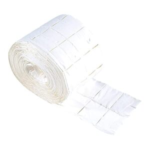 lint- roll 500 of cellulose remover pads cotton wipes towel nail cleaning swabs and gel 240 grit nail file buffer (a, one size)