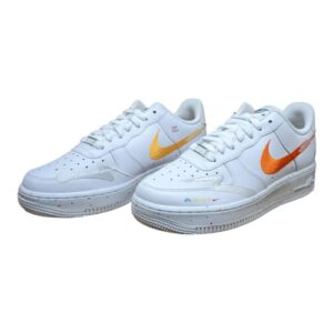 nike women's air force 1 '07 lx sneakers (white/washed teal-white, 7.5)
