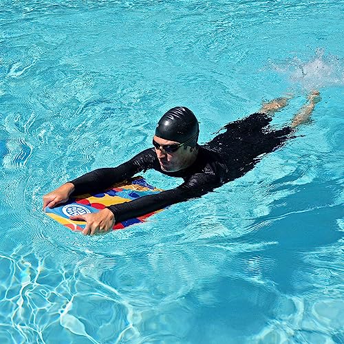 Bloo Tide 22in Mini Bodyboard // Foam Wax Free Soft Kickboard Bodyboard for Adults and Kids of All Levels