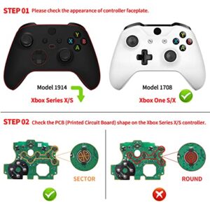 eXtremeRate ABXY Clicky Kit for Xbox Series X & S Controller, Custom A B X Y Keys Mouse Clicky Kit for Xbox One S/X Controller Model 1708, Action Buttons Clicky Kit for Xbox Core Controller Model 1914