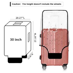 Esholife Luggage Covers for Suitcase Tsa Approved Clear PVC Waterproof Suitcase Covers Luggage Protectors 29-32Inch (27.16''H x 20.27''L x 12.40''W)